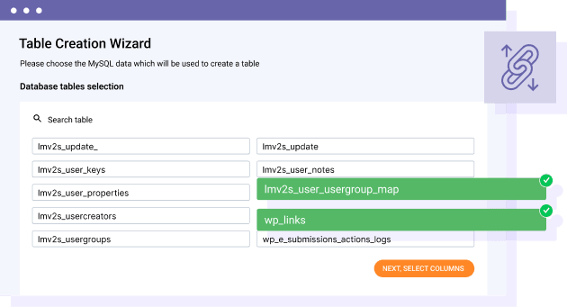 Connect external non WordPress table