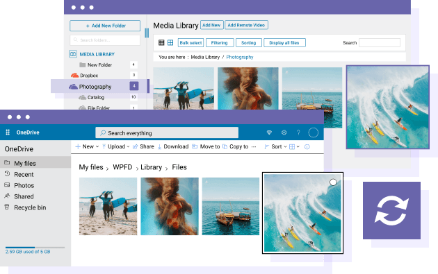 Синхронизация OneDrive с WordPress и WordPress с OneDrive